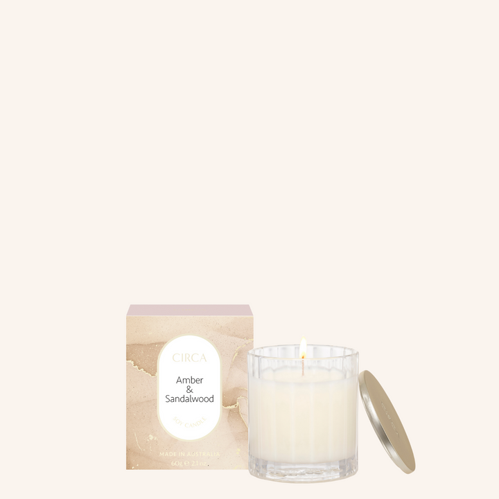 Amber & Sandalwood 60g Soy Candle | Circa