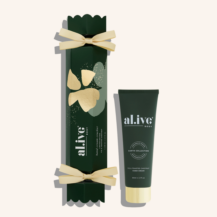 Christmas Hand Cream Cracker Fig & Toasted Chestnut | al.ive body