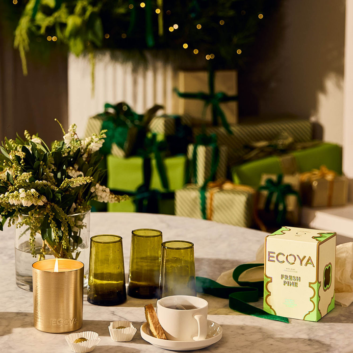 Holiday Fresh Pine Goldie Candle | Ecoya